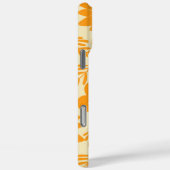 Retro Chic Sinaasappel Bloempatroon grillige Sprin Case-Mate iPhone Case (Achterkant / Rechts)