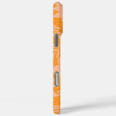 Retro Chic Sinaasappel Bloempatroon grillige Sprin Case-Mate iPhone Case (Achterkant / Rechts)