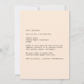 Retro Chic Tea Party Kaart (Achterkant)