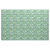 Retro Chic Tropical Green Palm Leaves Pattern Stof (Fat Quarter)