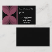 Retro Chic-Visitekaartje, Bourgogne Visitekaartje (Voorkant / Achterkant)