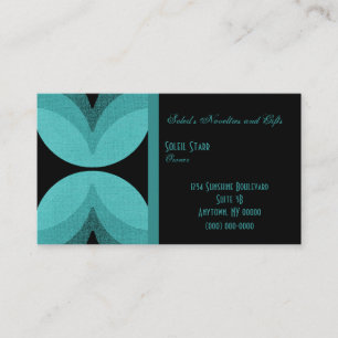 Retro Chic-Visitekaartje, Mermaid Blauwgroen Visitekaartje