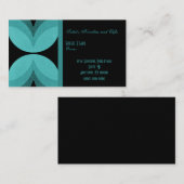 Retro Chic-Visitekaartje, Mermaid Blauwgroen Visitekaartje (Voorkant / Achterkant)