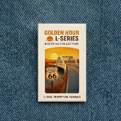 Retro Chicago Illinois Route 66 Start Landmark  Button