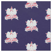 Retro Chicago Poolse witte adelaarster Stof (Close Up)