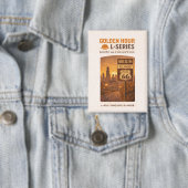 Retro Chicago Route 66 Start Landmark Kunst Button (Insitu)