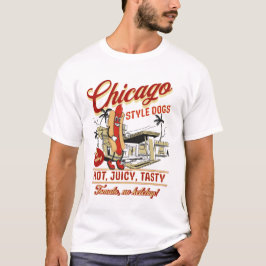 Retro Chicago Style Hot Dogs T-shirt