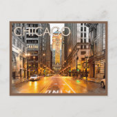 Retro Chicago USA Amerika Illinois Reizen Feestdagenkaart (Voorkant)