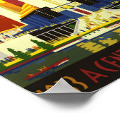 Retro  Chicago World's Fair advertentie Poster (Hoek)