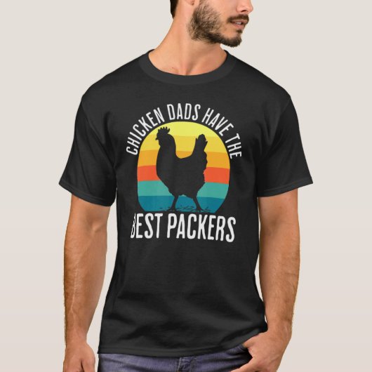 retro Chicken Dads hebben de beste peckers T-shirt (Voorkant)