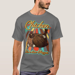 Retro Chicken Gezegde Farmer Quote meer dan T-shirt