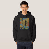 Retro  Chicken Hoodie (Voorkant volledig)