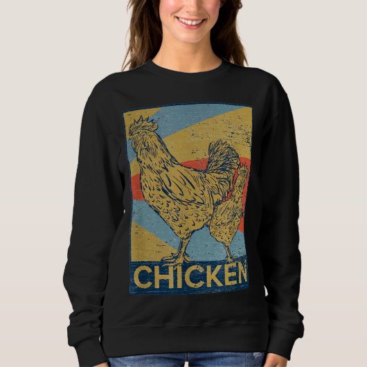 Retro  Chicken Trui (Voorkant)