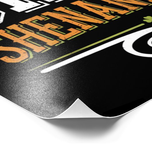 Retro Chief Shenanigator Lucky Leprechaun Pet Foto Afdruk (Hoek)