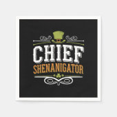Retro Chief Shenanigator Lucky Leprechaun Pet Servet (Voorkant)