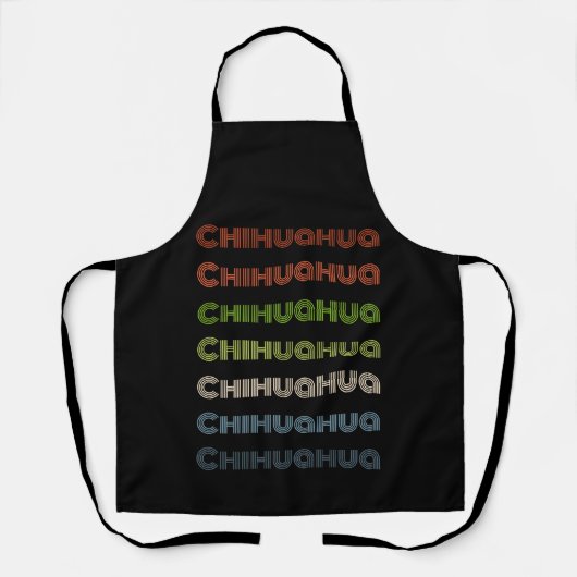 Retro Chihuahua Design Schort (Voorkant)
