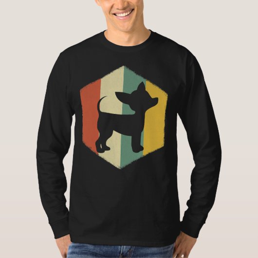 Retro Chihuahua Dog T-shirt (Voorkant)