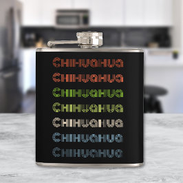 Retro Chihuahua Heupfles