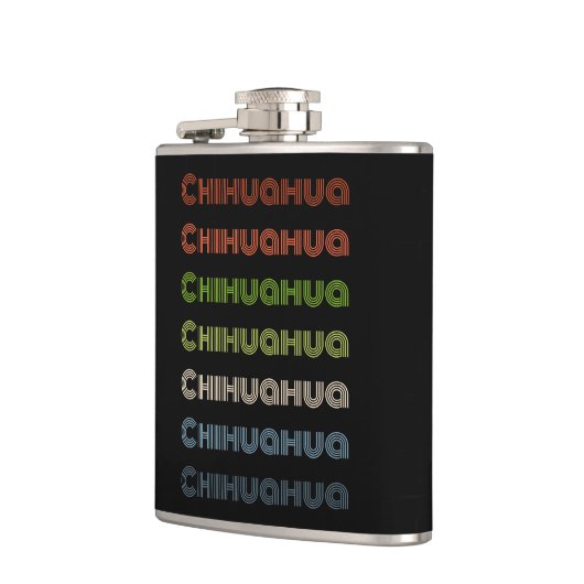 Retro Chihuahua Heupfles (Links)