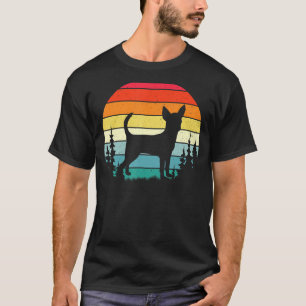 Retro  Chihuahua Hond Mannen Vrouwen T-shirt