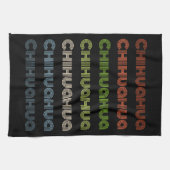 Retro Chihuahua patroon Theedoek (Horizontaal)