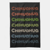 Retro Chihuahua patroon Theedoek (Verticaal)