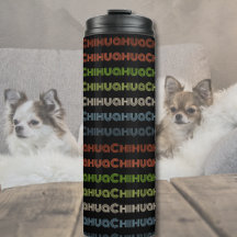 Retro Chihuahua Typografie Kleurrijk Hondenliefheb