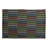 Retro Chihuahua Typografie Multicolor Hondenliefhe Kussensloop (Achterkant-Links)