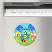Retro Children's limonade stand Magnet (Insitu (Vaatwasser))