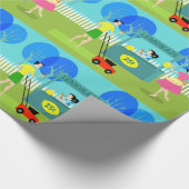 Retro Children's limonade standaard Cadeaupapier (Hoek)