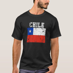Retro  Chili Flag Chileense rots T-shirt
