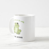Retro Chill Frog  Persoonlijkheid Vibe Mok (Voorkant links)