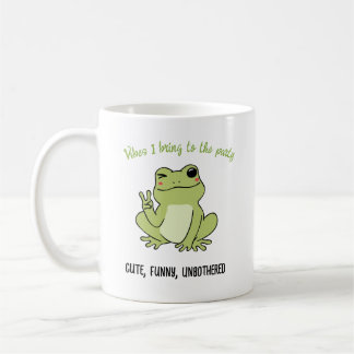 Retro Chill Frog Persoonlijkheid Vibe Mok