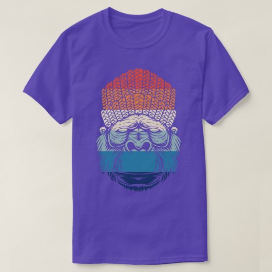 Retro Chill Gorilla T-shirt (Design voorkant)