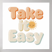 Retro Chill Out Good Vibes Poster (Voorkant)