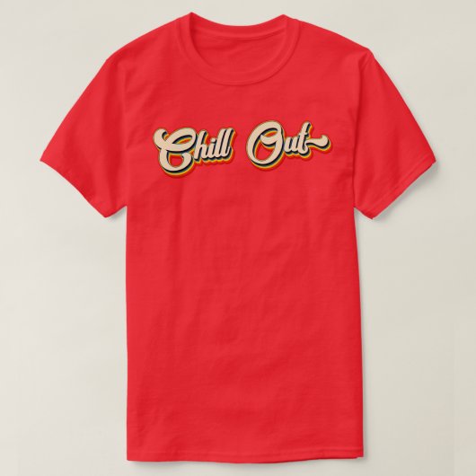 Retro Chill Out Vakantie T-shirt (Design voorkant)