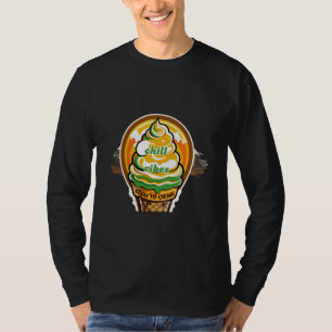 Retro Chill Vibes Ijs Sticker - Zomer Zonneschijn T-shirt