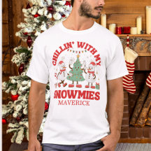 Retro Chillen Met Mijn Sneeuwvrienden Kerstmis