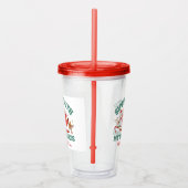 Retro Chillin' met mijn sneeuwpoppen Acryl Drinkbeker (Rechts)