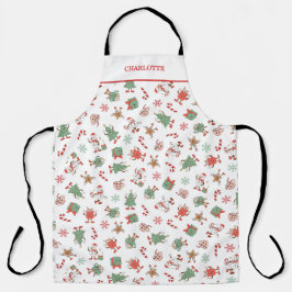 Retro Chillin' met mijn sneeuwpoppen Schort