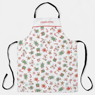 Retro Chillin' met mijn sneeuwpoppen Schort