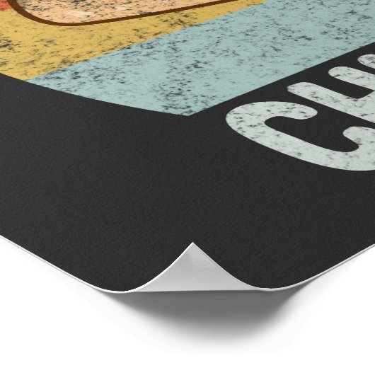 Retro Chimichanga Lovers Gift Poster (Hoek)