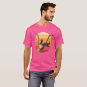 Retro Chimpanzee Animal aap T-shirt (Voorkant volledig)