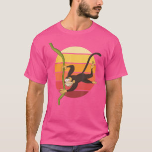 Retro Chimpanzee Animal aap T-shirt