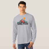 Retro China Peak Ski T-shirt (Voorkant volledig)