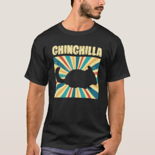 Retro Chinchilla Huisdier Knaagdier Chinchillas Lo T-shirt
