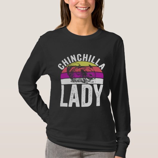 Retro Chinchilla Lady S T-shirt (Voorkant)