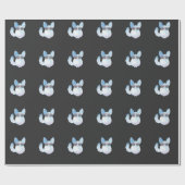 Retro Chinchilla Rodent met zonnebril Cadeaupapier (Vlak)