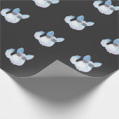 Retro Chinchilla Rodent met zonnebril Cadeaupapier (Hoek)