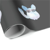 Retro Chinchilla Rodent met zonnebril Cadeaupapier (Rol Hoek)